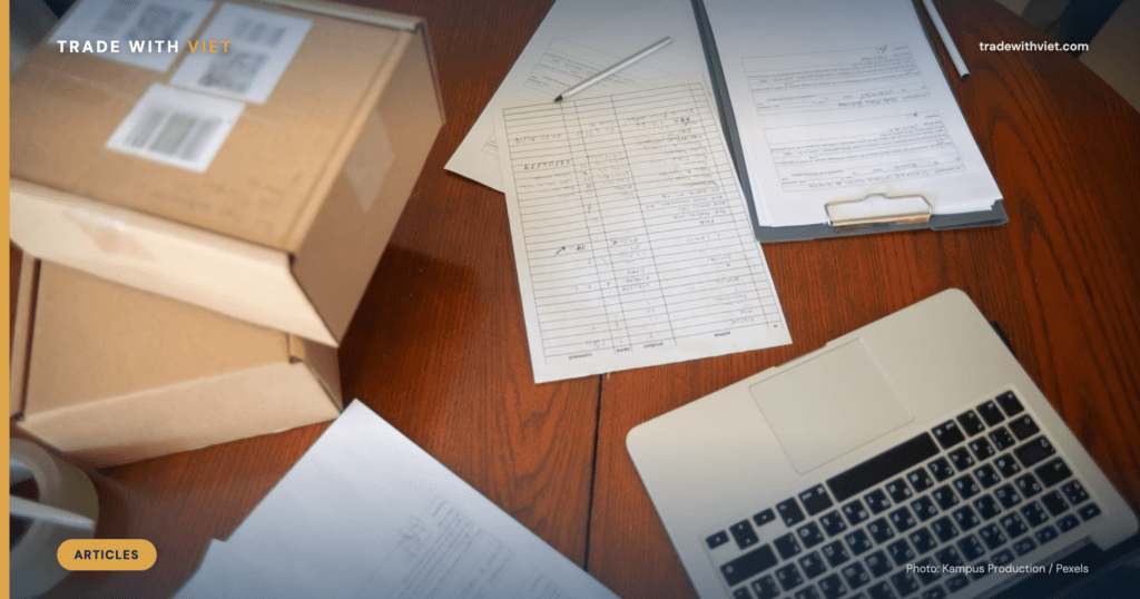 Vietnam export documents and shipment paperwork